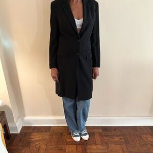 Calvin Klein Wool Crepe Coat
